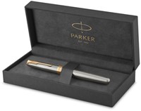Vulpen Parker Sonnet stainless steel GT medium-2