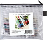 Gelschrijver Pentel K110 Dual medium metallic assorti blister à 8st