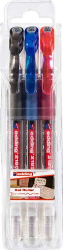 Gelschrijver edding 2185 medium assorti set à 3 stuks