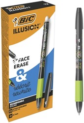 Gelschrijver Bic Gel-ocity illusion medium zwart