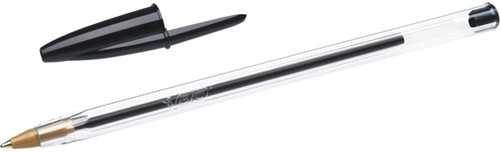 Balpen Bic Cristal medium zwart-2