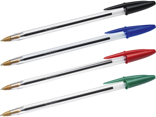 Balpen Bic Cristal medium rood-2