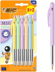 Balpen Bic M10 Colors Limited Edition medium assorti 8+2 gratis