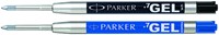 Gelschrijvervulling Parker Quink medium blauw blister à 1 stuk-1