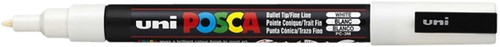 Paintmarker Uni POSCA PC3M fijn wit