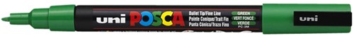 Paintmarker Uni POSCA PC3M fijn donkergroen