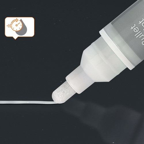 Viltstift Nobo glasbord wit 4 stuks-2