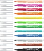 Viltstift STABILO Trio Jumbo 380/12 extra large assorti etui à 12 stuks-1