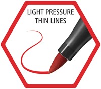 Brushstift STABILO Pen 568/48 karmijnrood-3