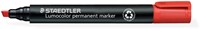 Viltstift Staedtler Lumocolor 350 permanent schuin rood