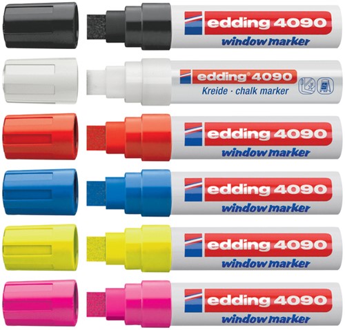Krijtstift edding 4090 window schuin 4-15mm blauw blister à 1 stuk-3