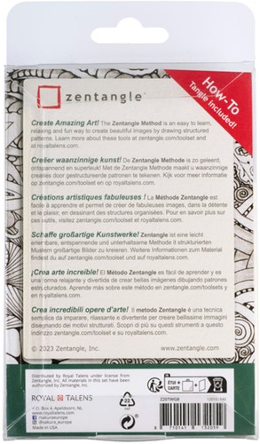 Tekenset Sakura Zentangle set à 20 patronen wit-2