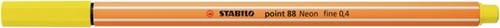 Fineliner STABILO point 88/024 fijn neon geel-2