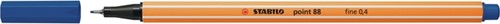 Fineliner STABILO point 88/32 fijn ultramarijnblauw