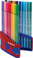 Viltstift STABILO Pen 68/20 ColorParade in rood/blauw etui M ass 20st-2