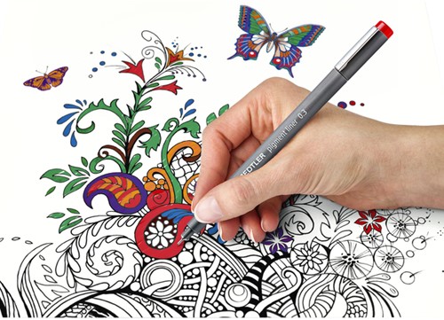 Fineliner Staedtler Pigment 308 zwart 1.0mm-2