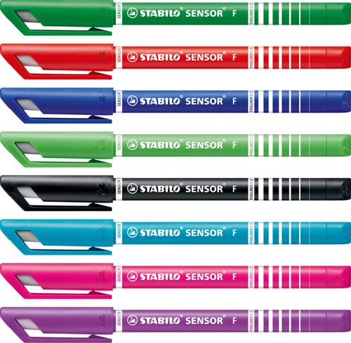Fineliner STABILO Sensor 189/8 fijn assorti etui à 8 stuks-3