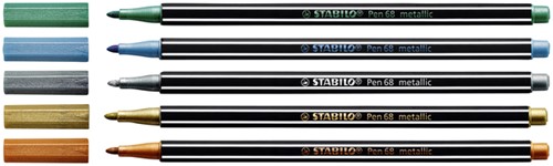 Viltstift STABILO Pen 68/810 medium metallic goud-2