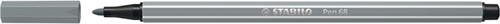 Viltstift STABILO Pen 68/95 medium middel koudgrijs