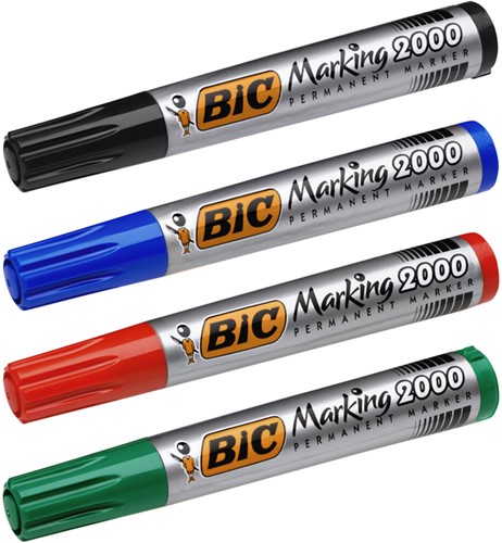 Viltstift Bic 2000 ecolutions rond large zwart-2