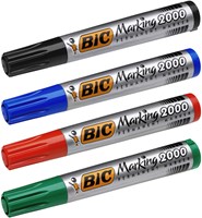 Viltstift Bic 2000 ecolutions rond large blauw-3