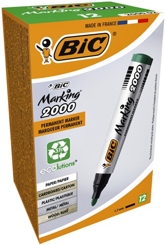 Viltstift Bic 2000 ecolutions rond large groen-2