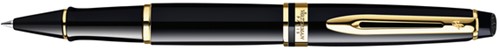 Rollerpen Waterman Expert black lacquer GT fijn