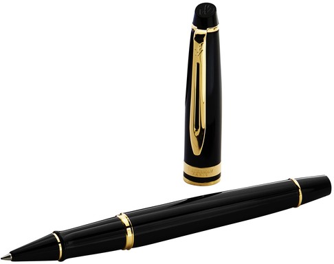 Rollerpen Waterman Expert black lacquer GT fijn-3