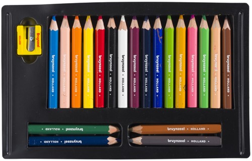 Kleurpotlood Bruynzeel Kids Thick & Short set à 20 kleuren-2