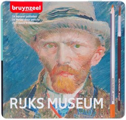 Kleurpotloden Bruynzeel aquarel  Van Gogh blik à 24 stuks assorti