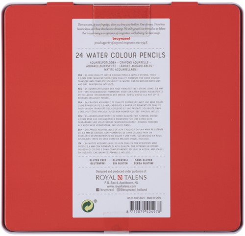 Aquarelpotlood Bruynzeel Expression blik à 24 kleuren-3