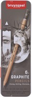 Grafietpotlood Bruynzeel Expression set à 6 hardheden grijs