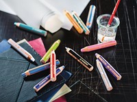 Kleurpotloden STABILO 880 woody 3 in 1 Arty + slijper+penseel ass 18st-3