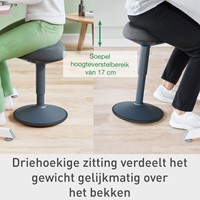Actieve zitkruk Leitz Ergo met comfortzitting-15