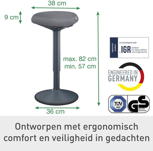 Actieve stakruk Leitz Ergo met comfortzitting-3