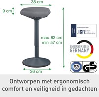 Actieve stakruk Leitz Ergo met comfortzitting-6