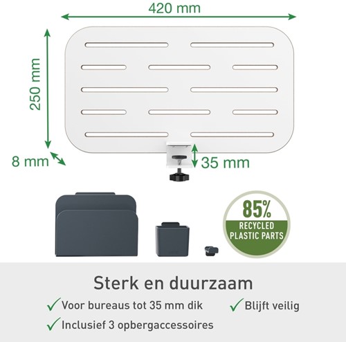 Bureau ophangbord Leitz Ergo klein-2