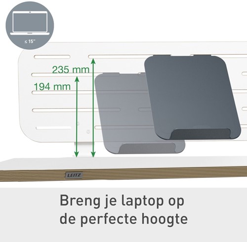 Bureau ophangbord Leitz Ergo met laptophouder-3