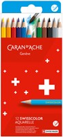 Kleurpotloden Caran D'ache aquarel doos à 12 stuks