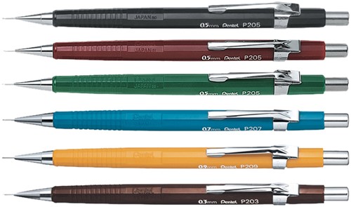 Vulpotlood Pentel P205 HB 0.5mm groen-3