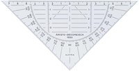 Geodriehoek Aristo 1550 160mm flexibel transparant