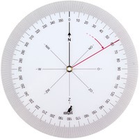 Koershoekmeter Kangaro kunststof 126mm transparant-2