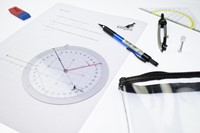 Koershoekmeter Kangaro kunststof 126mm transparant-3