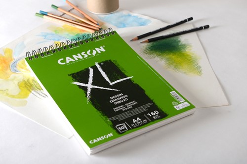 Tekenpapier Canson XL Drawing 50vel 160gr A3 wit-2