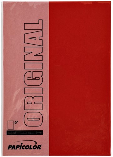 Kopieerpapier Papicolor A4 100gr 12 vel rood-2