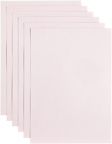 Kopieerpapier Papicolor A4 200gr 6 vel lichtroze