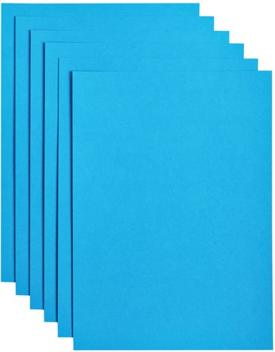 Kopieerpapier Papicolor A4 200gr 6 vel hemelsblauw