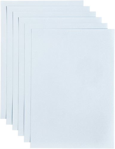Kopieerpapier Papicolor A4 200gr 6 vel babyblauw