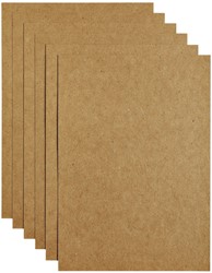 Kopieerpapier Papicolor A4 220gr 6 vel kraft bruin