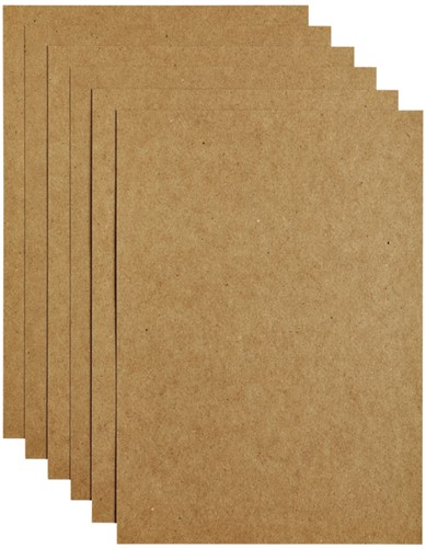 Kopieerpapier Papicolor A4 220gr 6 vel kraft bruin